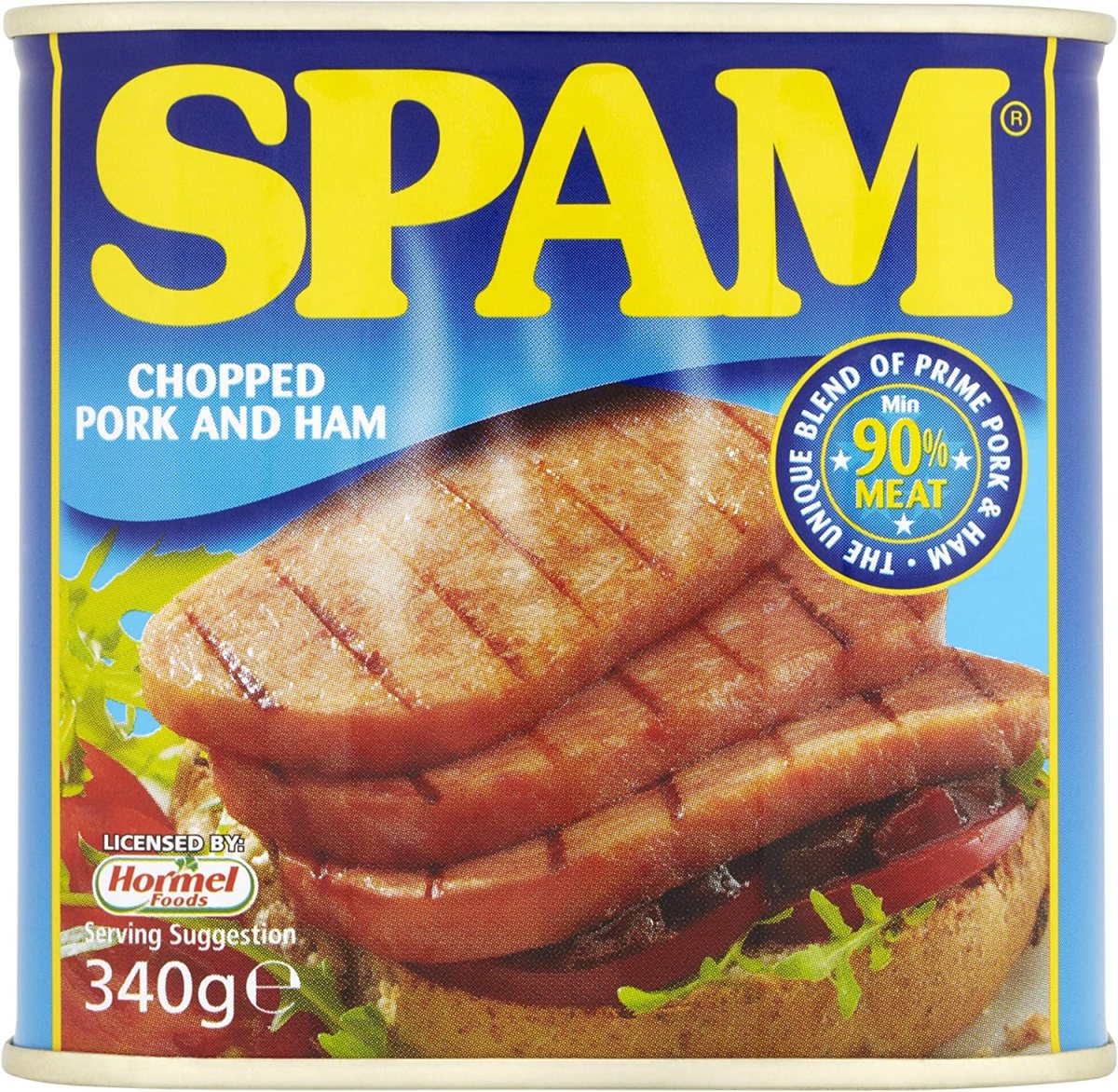 Boîte de Spam : porc et jambon hachés 340 g